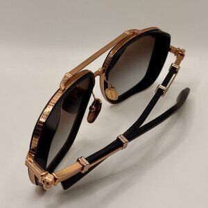 Balmain Officier BPS-108E-58 — Titanium — Rose/Black — Cat 3 — Made in Japan